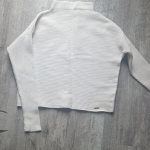 Ivanka Trump White Cowl Neck Sweater